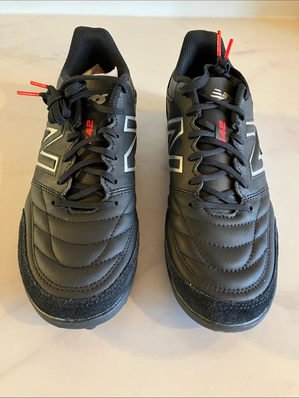 New Balance Men’s Black Football-Turf w/ Red Accents - 442 V2 Team TF - Men 7.5